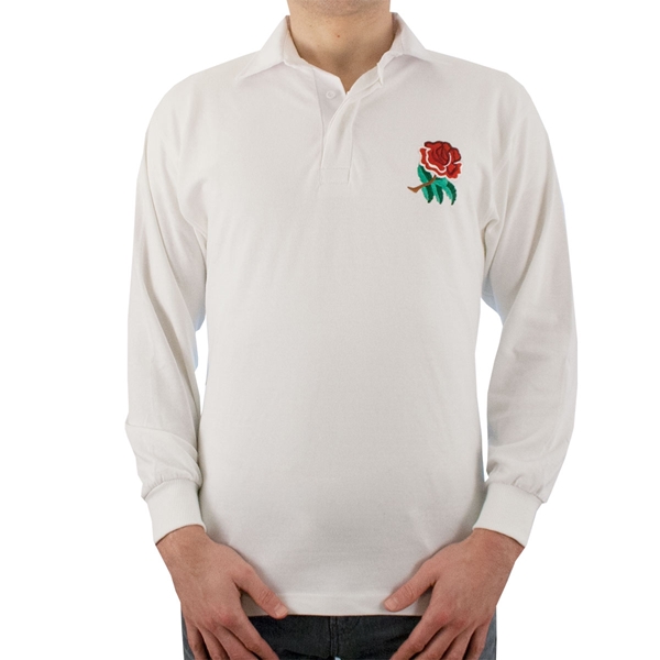 Bild von Rugby Retro - England Retro Rugbytrikot 1980