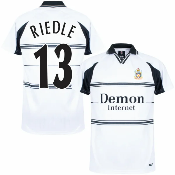 Fulham FC Retro Football Shirt 1999-2000 + Riedle 13