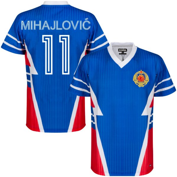 Yugoslavia Retro Football Shirt 1990 + Mihajlović 11