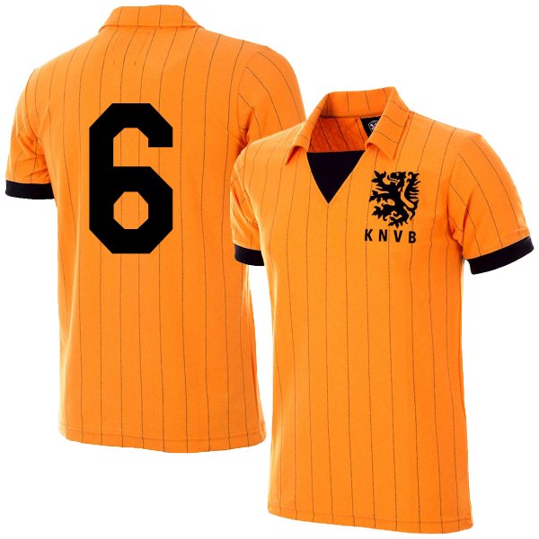 Holland Retro Voetbalshirt 1983 + Nummer 6