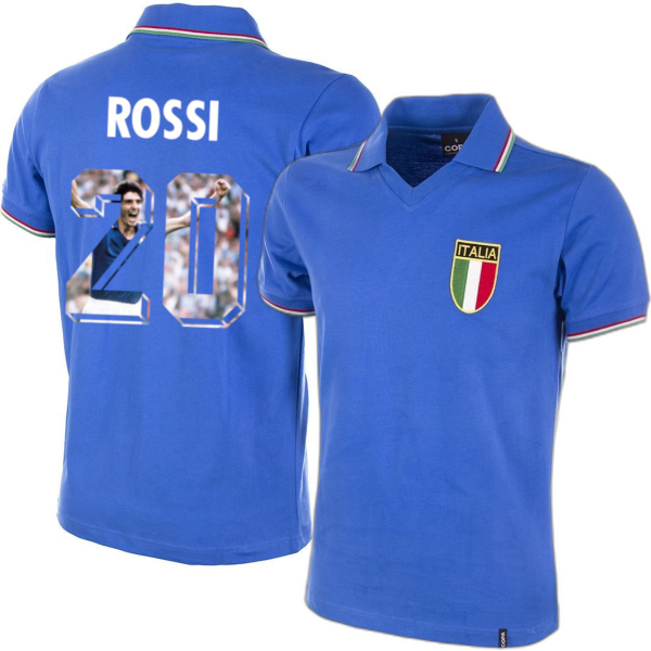 Italië Retro Shirt WC 1982 + Rossi 20