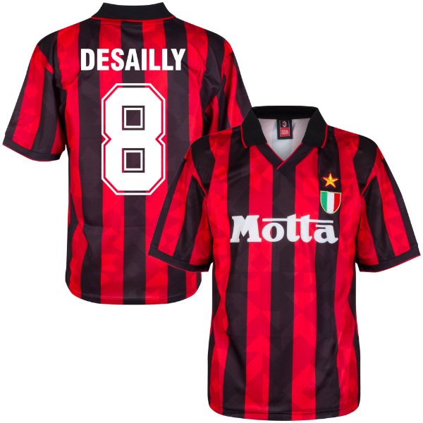 AC Milan Retro Football Shirt 1993-1994 + Desailly 8