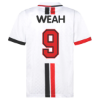 AC Milan Retro Football Shirt Away 1995-1996 + Weah 9